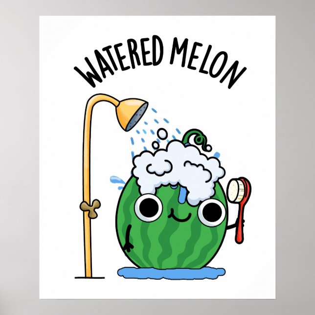 Affiche Eau Melon Funny Watermelon Pun (Devant)