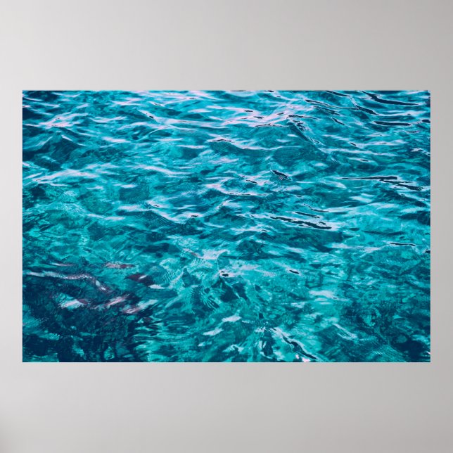 Affiche Eau mer texture de la mer nature (Devant)
