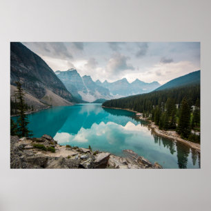 Affiche Eau   Moraine Lake Alberta Canada
