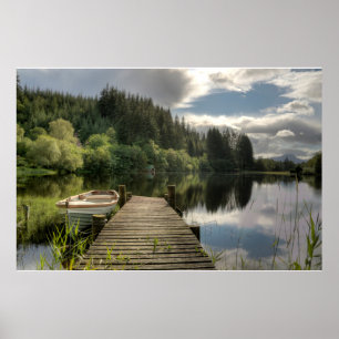 Affiche Eau Parc national Loch Ard Trossachs