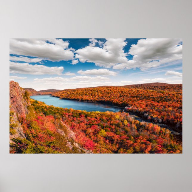 Affiche Eau | Porcupine Mountains Michigan (Devant)