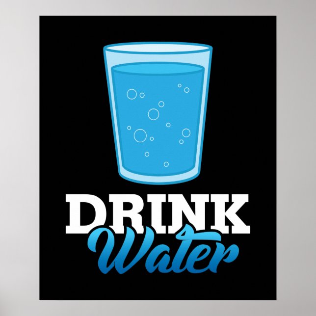 Affiche Eau potable Économisez de l'eau (Devant)