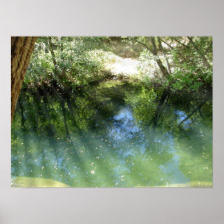 Affiche eau psychédélique