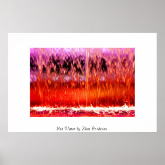 Affiche Eau rouge