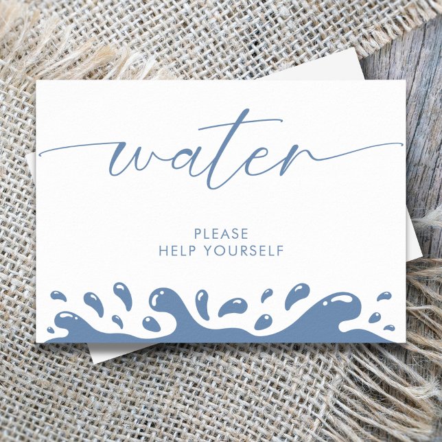 Affiche Eau S'Il Vous Plaît Aidez-Vous Blue Ocean Envoyer (Créateur téléchargé)