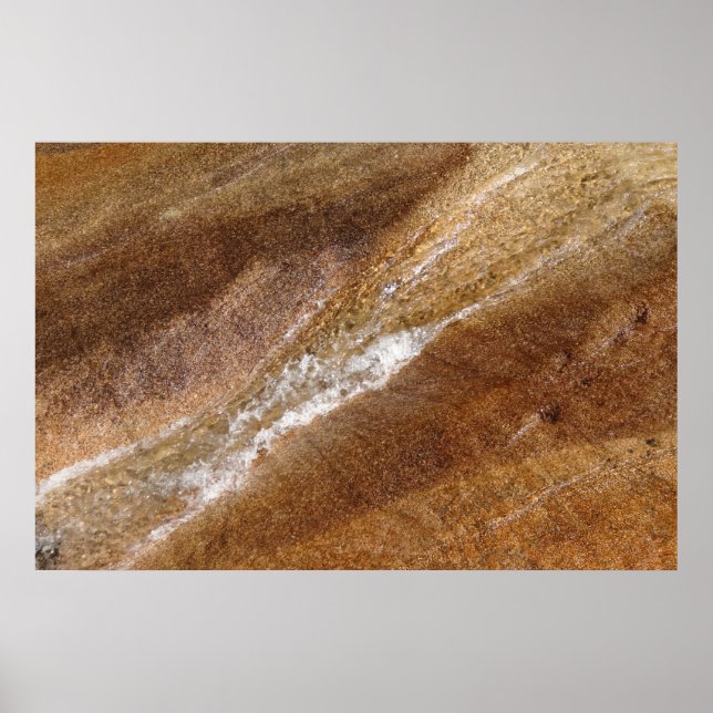 Affiche Eau sur Granite à Franconia Notch Flume (Devant)