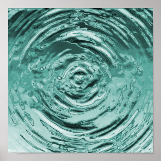 Affiche Eau Turquoise