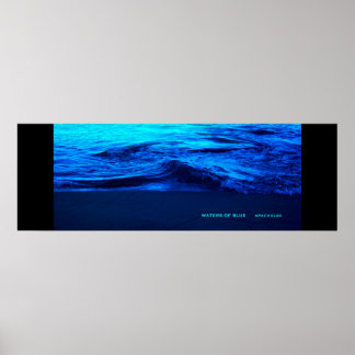 Affiche Eaux Bleues