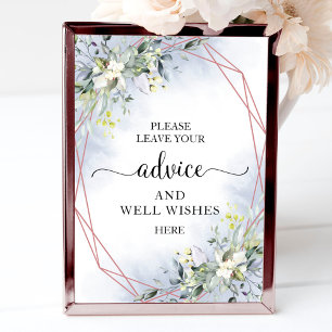 Affiche Écalyptus Vert Conseils Et Bien Voeux Signer