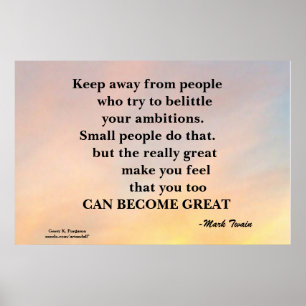 AFFICHE ÉCARTEZ-VOUS DE L'AFFICHAGE MOTIVÉ DES GENS