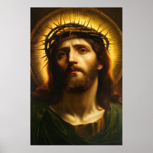 Affiche Ecce Homo Jésus-Christ avec la Couronne d'Épines