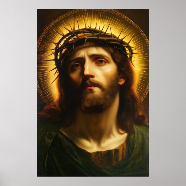 Affiche Ecce Homo | Jesus Christ with Crown of Thorns (Devant)