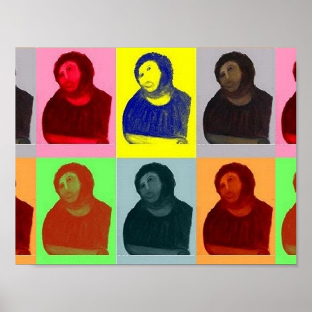 Affiche Ecce homo - Style Pop Art (Devant)