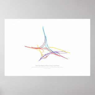 Affiche Échange Choroegraphy : Ville HI, USA de perle