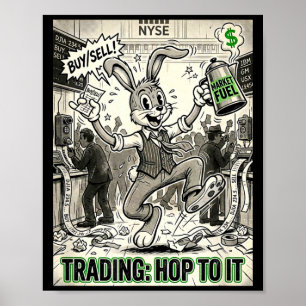 Affiche Échange de saut contre une journée de marché bours