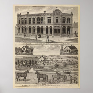 Affiche Échange National Bank des bas, le Kansas