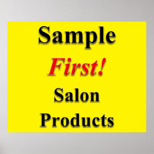 Affiche Échantillon d'affiche de salon de beauté en premie