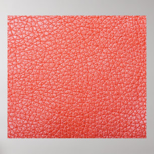 Affiche Échantillon d'ameublement en cuir orange textureab