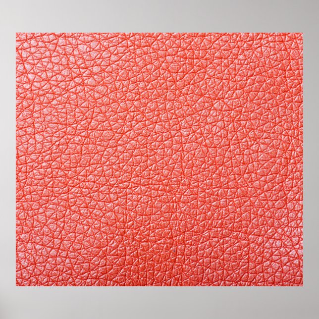 Affiche Échantillon d'ameublement en cuir orange textureab (Devant)