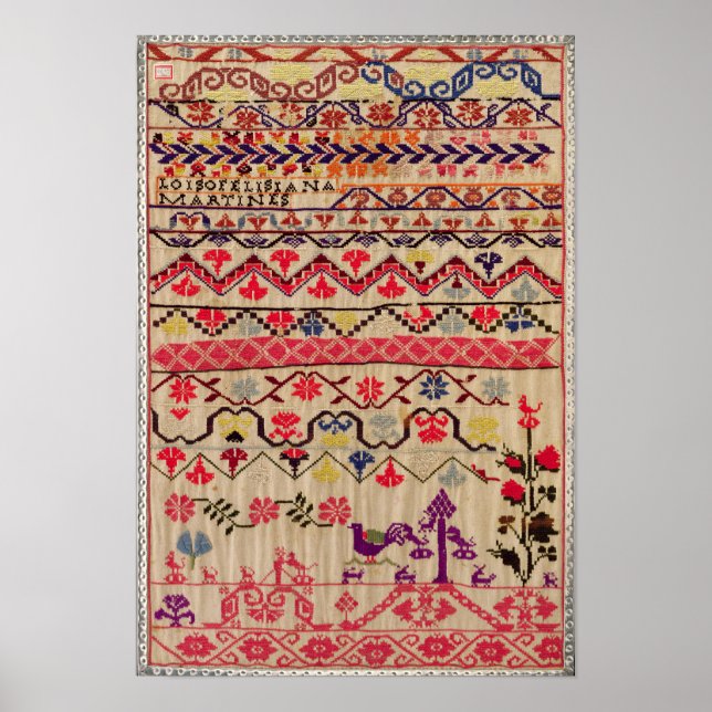 Affiche Échantillon de broderie (Devant)