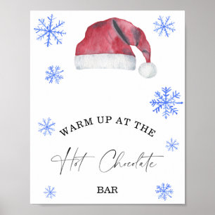 Affiche Échauffement hivernal sur l'affiche du bar de choc