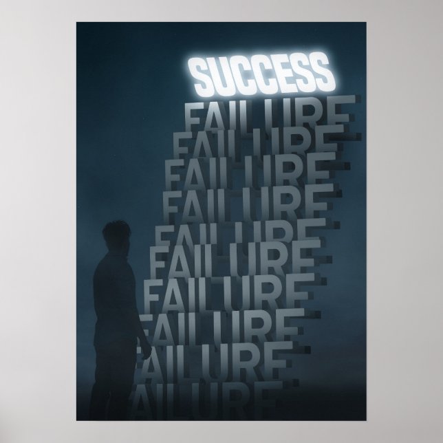 Affiche Échecs de succès - Motivation intense (Devant)