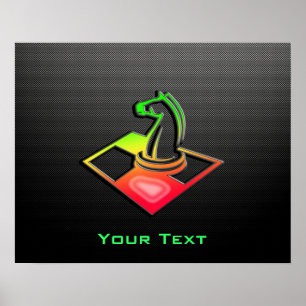 Affiche Échecs élégants