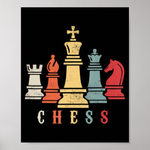Affiche Échecs  Jeu d'échecs - Cadeau de mat de contrôle