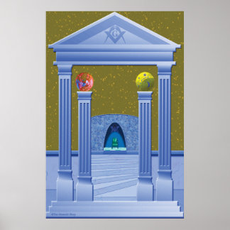 AFFICHE ÉCHELLE DE RÊVE DE CHAMBRE MASONIQUE