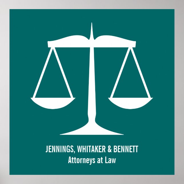 Affiche Échelles de justice (Devant)