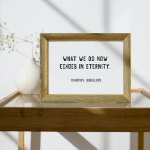 Affiche Echoes in Eternity Quote  