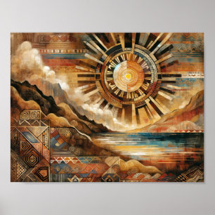 Affiche Echos ancestraux : Tapisserie d'art philippine