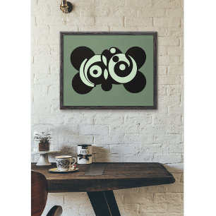 Affiche Echos cosmiques : Fusion circulaire Abstraite