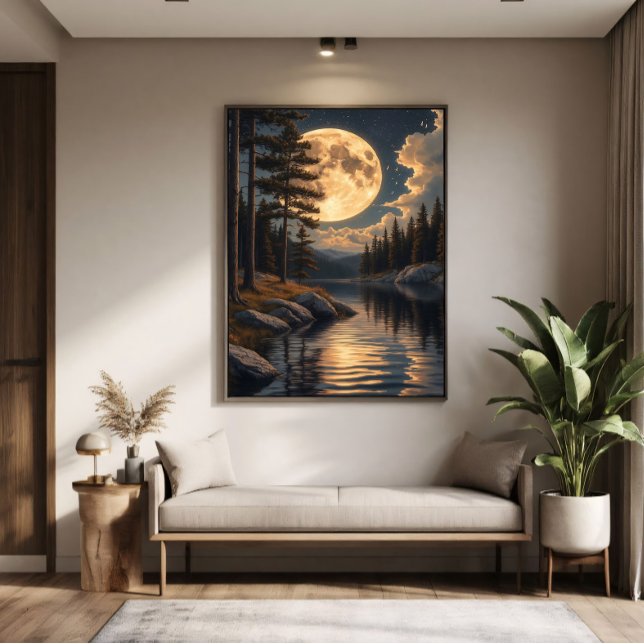 Affiche Échos de la Lune Dorée (Créateur téléchargé)
