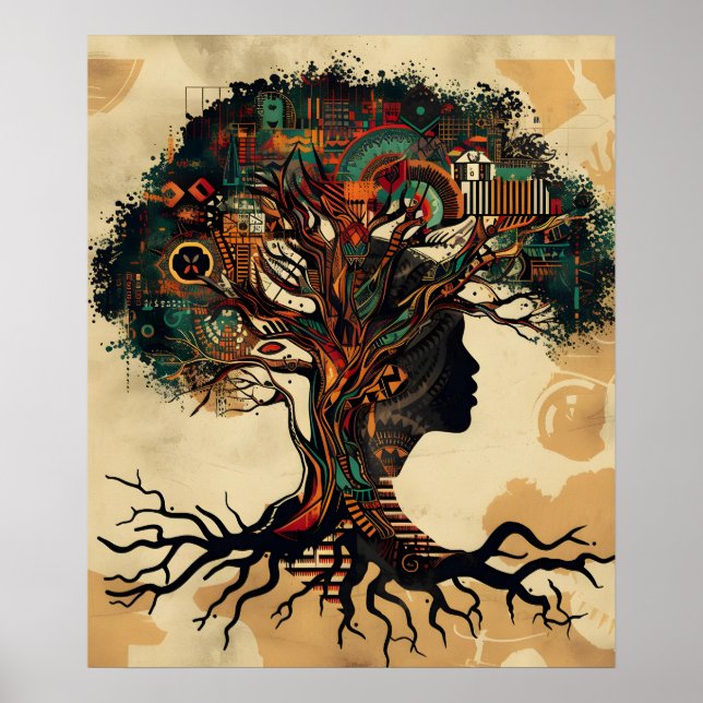 Affiche Échos du patrimoine : Les racines afro-américaines (Devant)