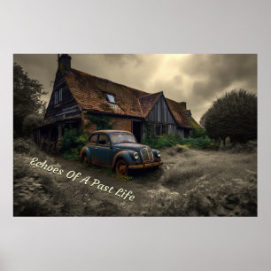 Affiche Echos D'Un Passé Concept Espace Liminal Art