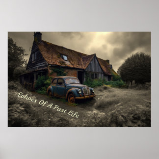 Affiche Echos D'Un Passé Concept Espace Liminal Art