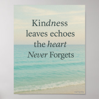 Affiche Échos Feuille gentils