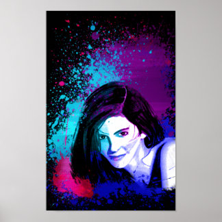 Affiche Éclaboussure de couleur