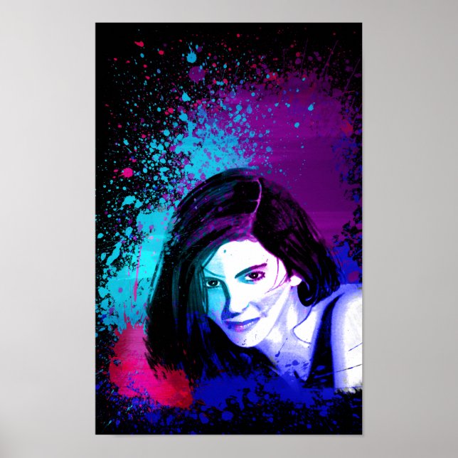 Affiche Éclaboussure de couleur (Devant)