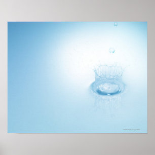 Affiche Éclaboussure faite par baisse de l'eau