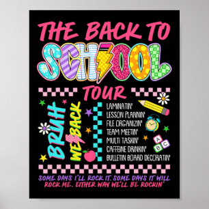 Affiche Éclair Abcd Retour au Tour scolaire Bruh nous Ba
