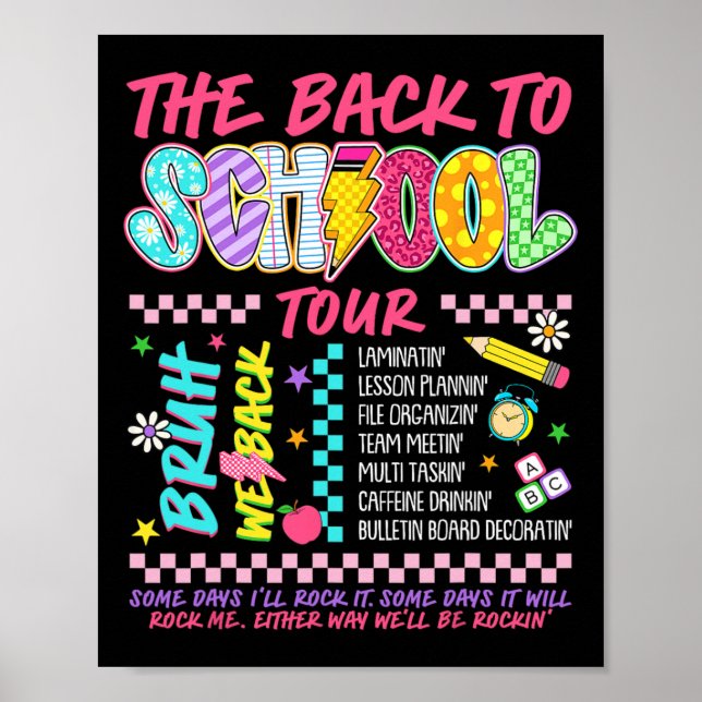 Affiche Éclair Abcd Retour au Tour scolaire Bruh nous Ba (Devant)
