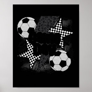 Affiche Éclair de football vintage jour de match drôle d'é
