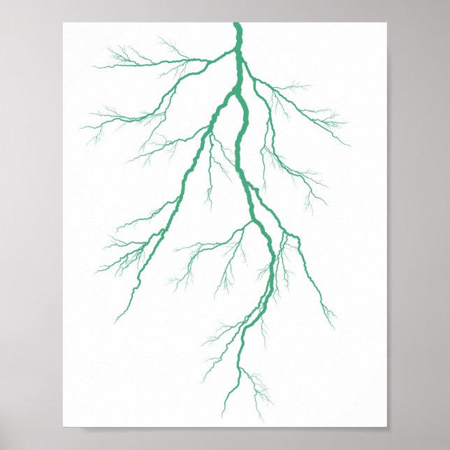 Affiche Éclair vert (Devant)