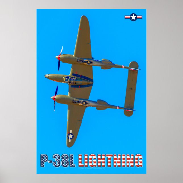 AFFICHE ÉCLAIRAGE P-38L (Devant)