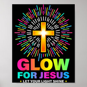 Affiche Éclairez pour Jésus Laissez Votre Lumière Briller