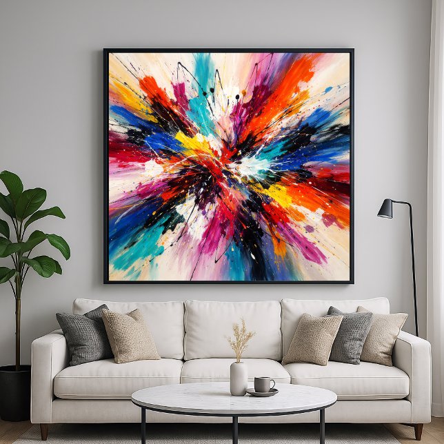 Affiche Éclat de couleur Chroma - Art abstrait (Créateur téléchargé)