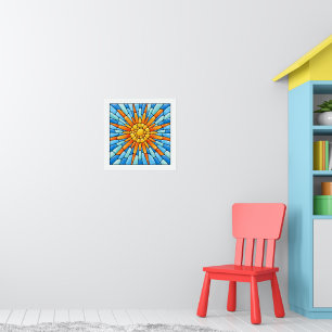 Affiche Éclat de soleil rayonnant