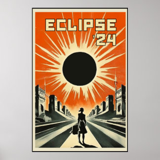 Affiche Eclipse '24 Propaganda Girl